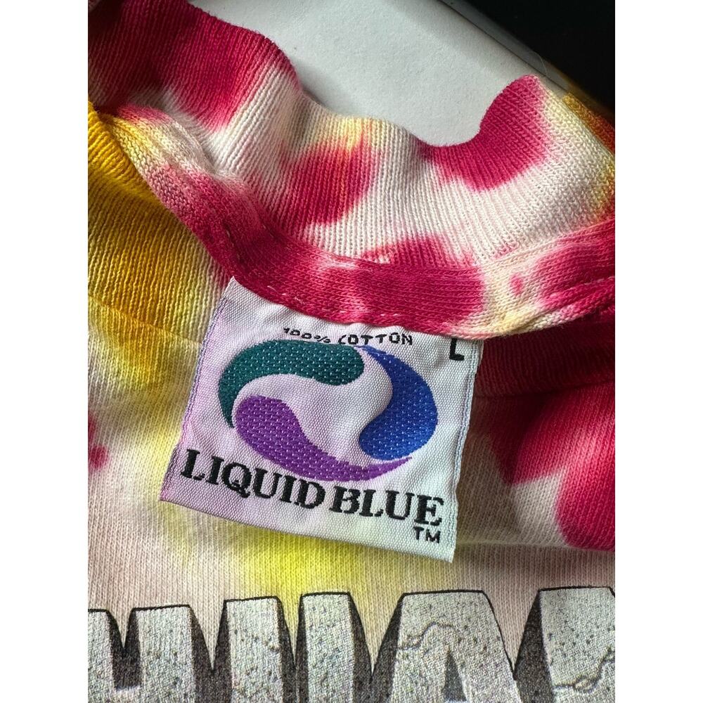 VINTAGE 1992 GRATEFUL DEAD LITHUANIA BASKETBALL SHIRT LIQUID BLUE LARGE VTG - Picture 5 of 10